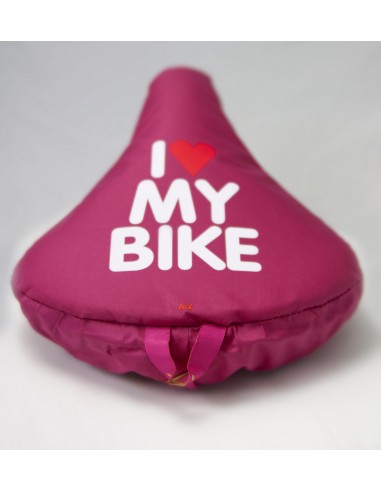 Liix Sattelüberzug *I love my Bike* pink