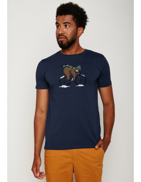 T'Shirt BIKE SLOTH ICE navy