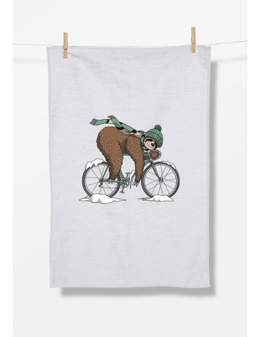 Torchon - Tea Towel ANIMAL SLOTH ICE