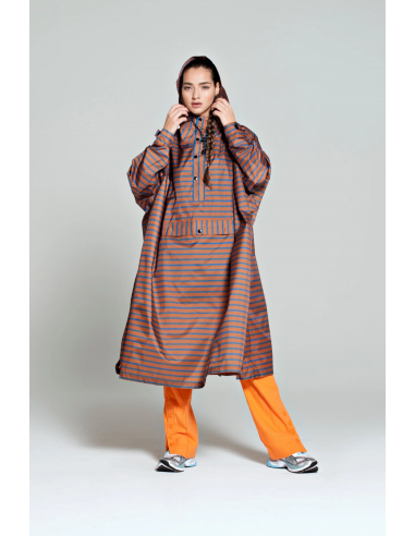 RAINKISS Poncho de pluie Breton blue