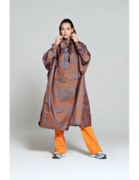 RAINKISS Poncho de pluie Breton blue