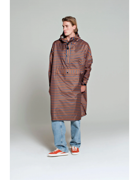 RAINKISS Poncho de pluie Breton blue