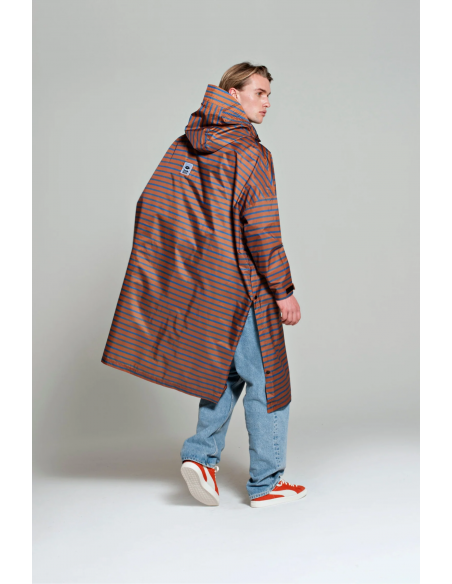 RAINKISS Poncho de pluie Breton blue