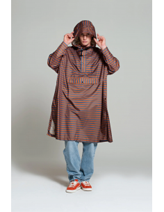 RAINKISS Poncho de pluie Breton blue