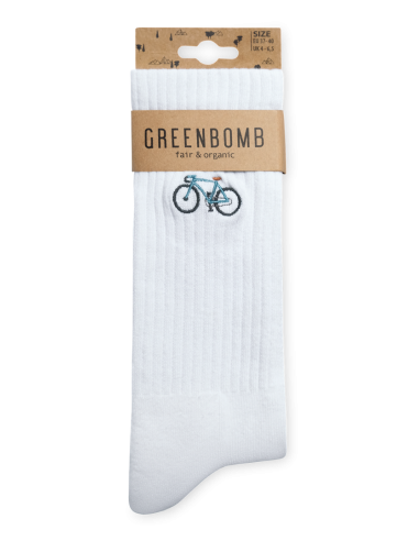 Chaussettes de bike tennis vintage blanc