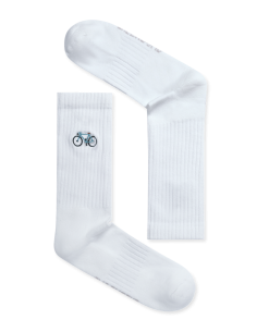 Chaussettes de bike tennis vintage blanc