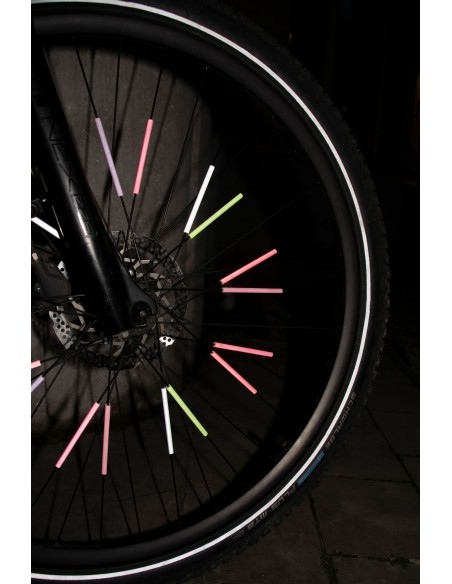 Farbige Speichenreflektoren CASPER multi coral reflective