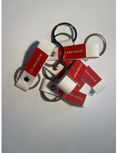 Pro Velo Porte-clés en chambre à air de vélo blanc
