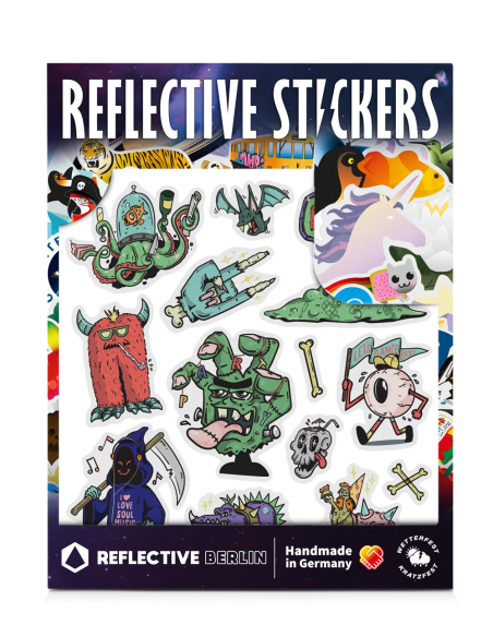 Autocollants réfléchissants enfant Monster