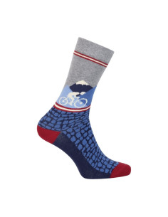 Le Patron Bicycle Socks GOTTARDO blau 2