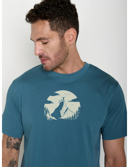 T-Shirt NATURE CLOUDS RIDE tidal bleu
