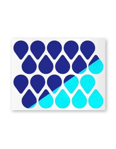 Reflektierende Sticker Tropfen