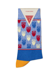 Le Patron Bicycle Socks GRAND TOUR jaune 2