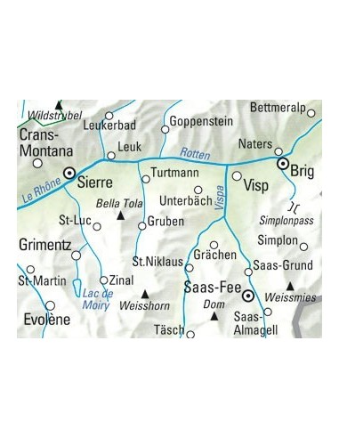 Velokarte Oberwallis
