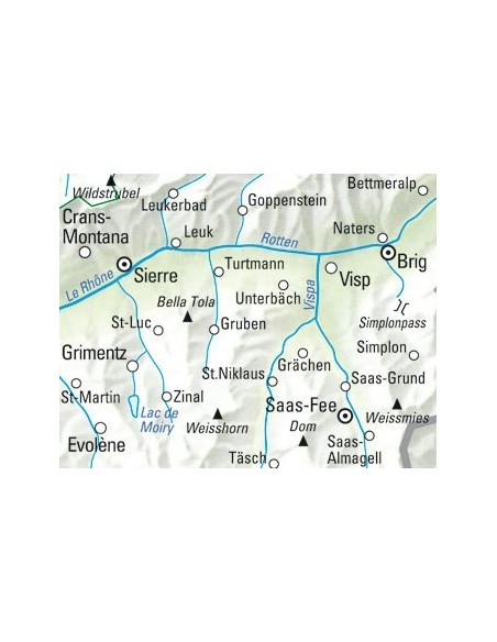 Velokarte Oberwallis