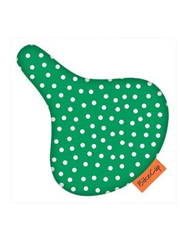 Bike Cap Sattelüberzug GREEN DOTS