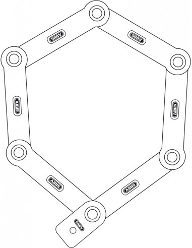 Abus Faltschloss *Bordo™6000* 90 cm