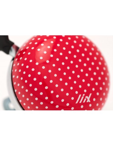 Liix mini Ding Dong sonnette *rouge/blanc dots*