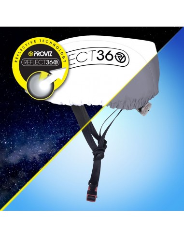 Housse de casque imperméable réfléchissante à 360°